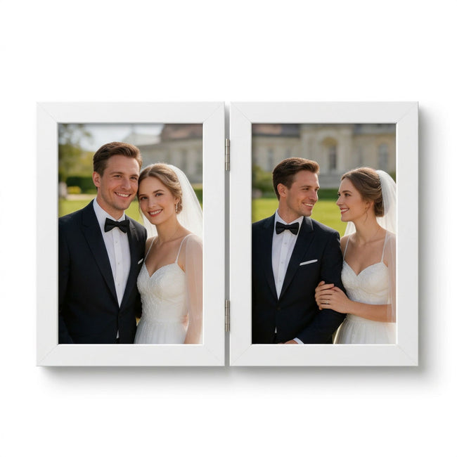 MDF Hinged Double Photo Frame Hover Image