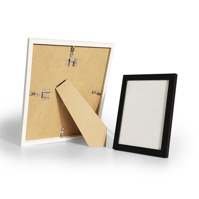 PVC Picture Frame 6/7/8 in, Black/Wood/White Main Image