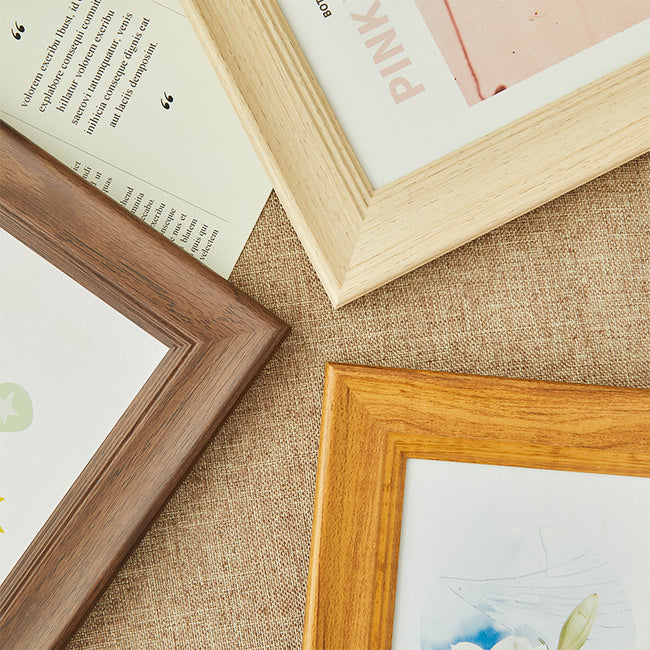 Resin Wood Grain Picture Frame 6/7/8 in, 3 Colors Main Image