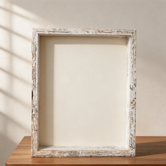 Rustic MDF Shadow Box Frame 8x10 in, Black or White Main Image